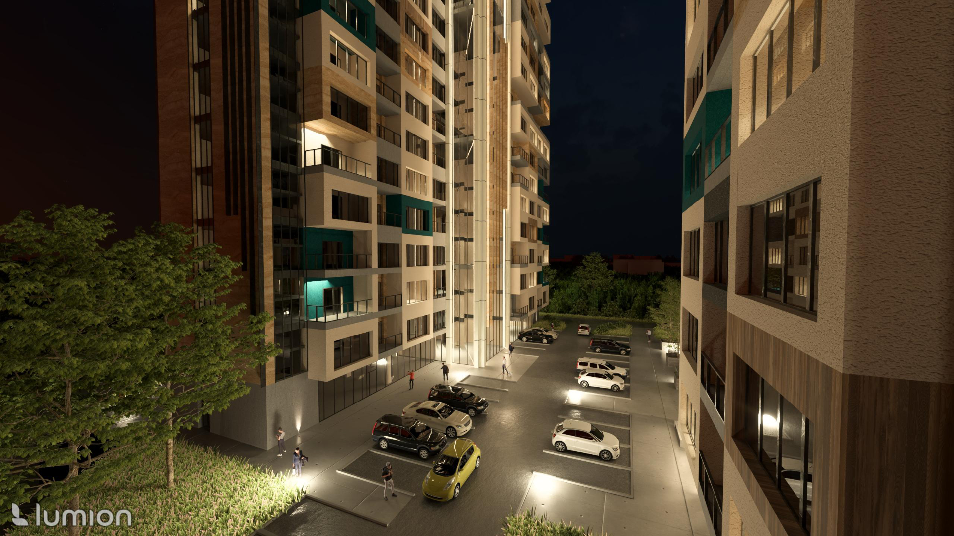 Akademiki - Widok nocny - 4